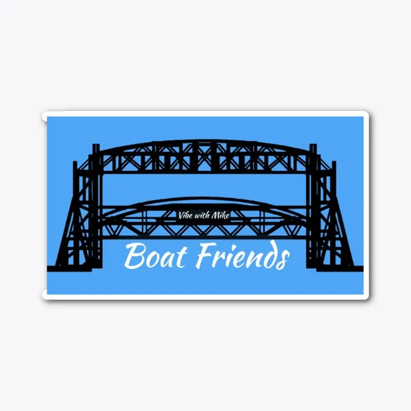 "Boat Friends" sticker